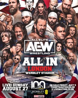 AEW All In London 2023 постер